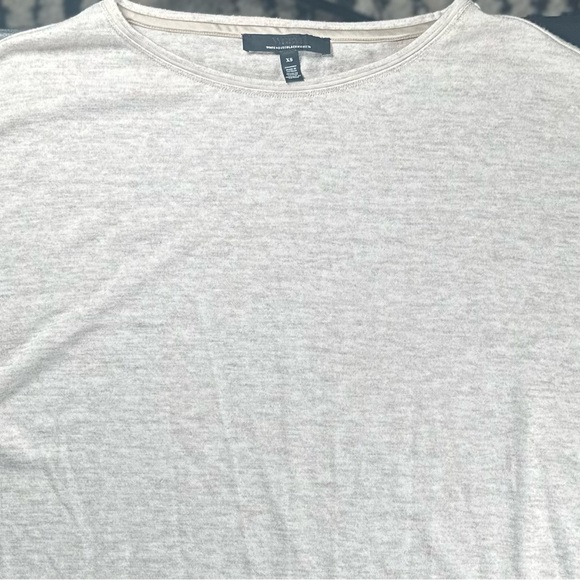 White House Black Market Batwing Blouse Heather Beige Size Extra Small - Picture 5 of 6